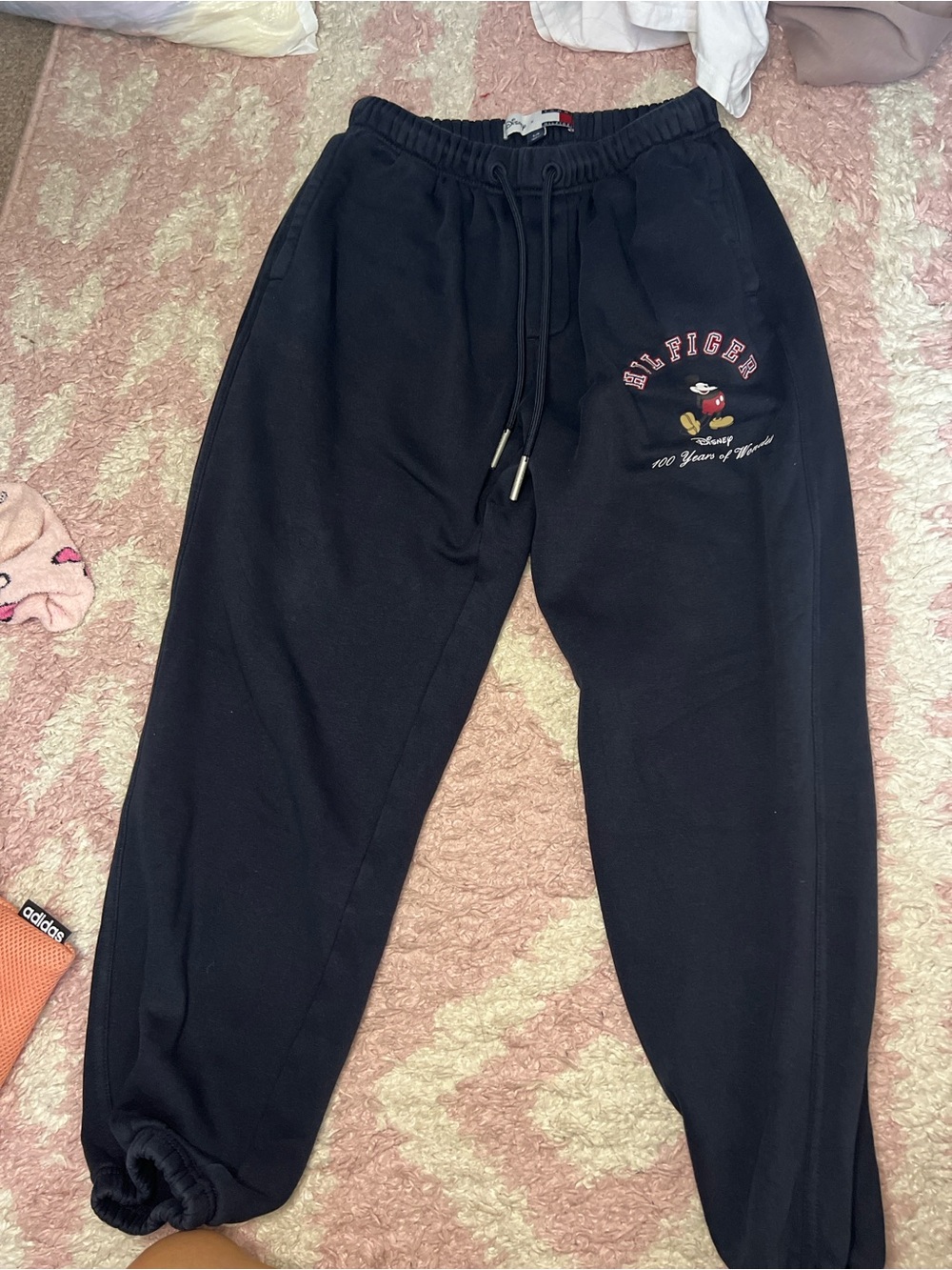 Tommy Hilfiger Navy Blue Sweatpants Collab with Disney Mickey Mouse